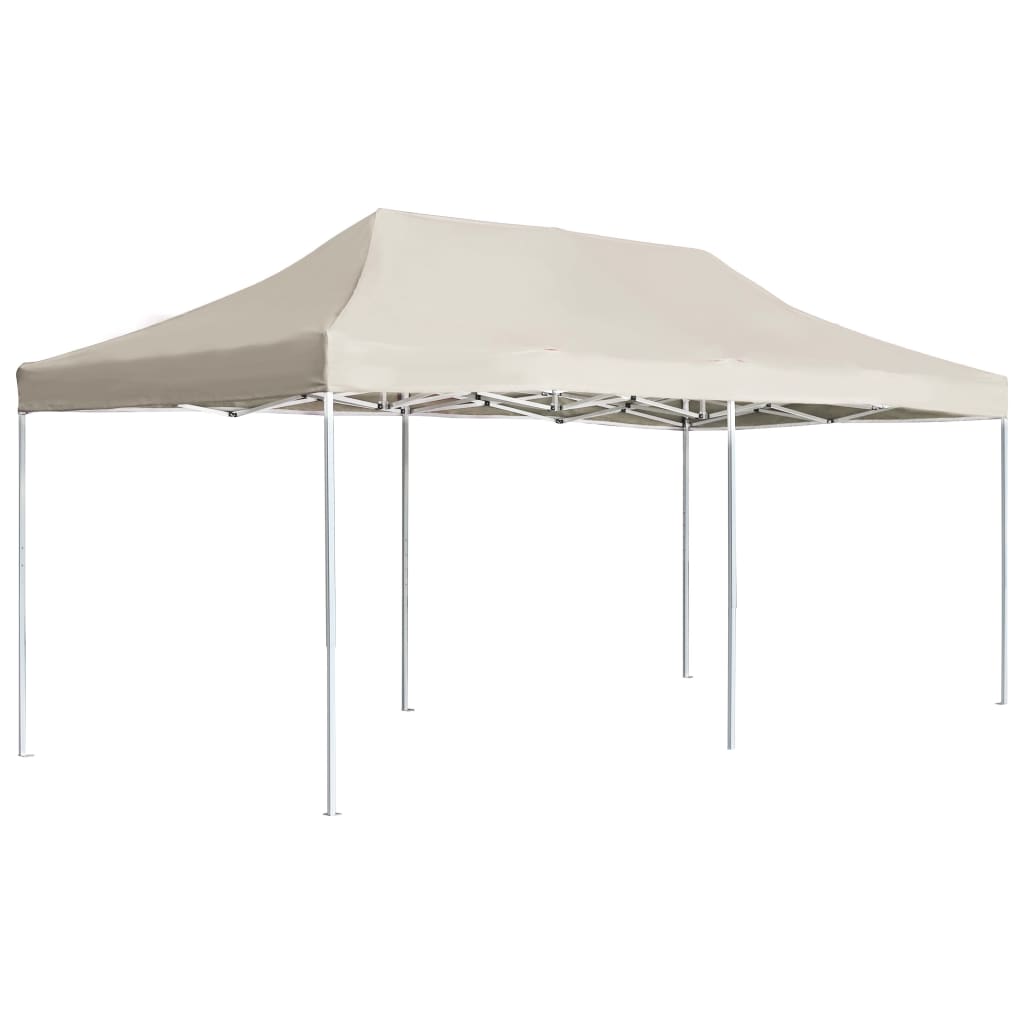 Professional Folding Party Tent Aluminium 236.2"x118.1" Cream