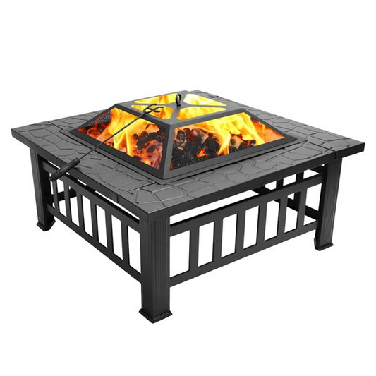 Portable Courtyard Metal Fire Bowl Pit with Accessories For Backyard